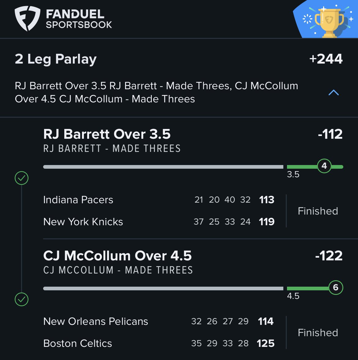 SwiftsPicks's tweet photo. Some wins so far tonight 🤑🤑 https://t.co/5uh75qaAsn