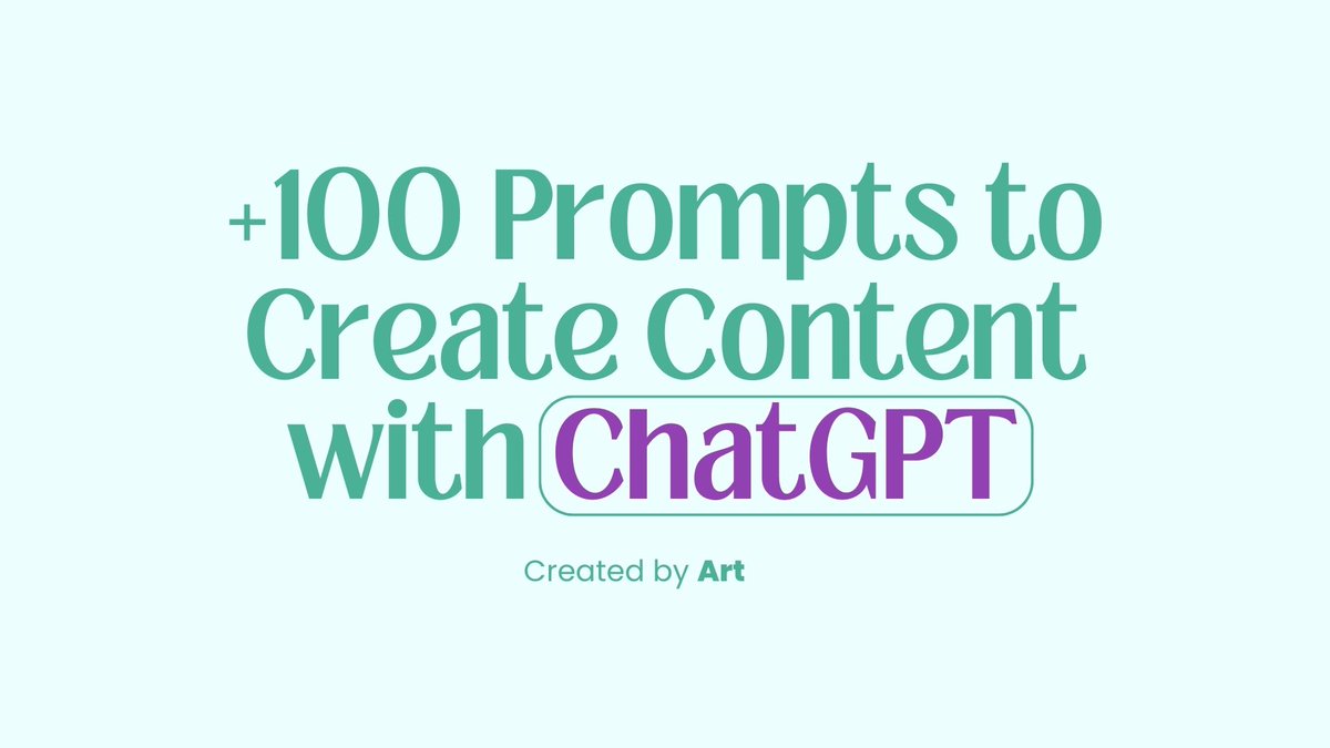MakerThrive's tweet image. I created 100 Popular Effective Prompts to create quality content with ChatGPT🚀.

And for the next 24 hours, it&apos;s free!

just:
1. Follow me @nocodedevs 
 2. RT this tweet
3. Reply &quot;GPT&quot;

(must be following to get):