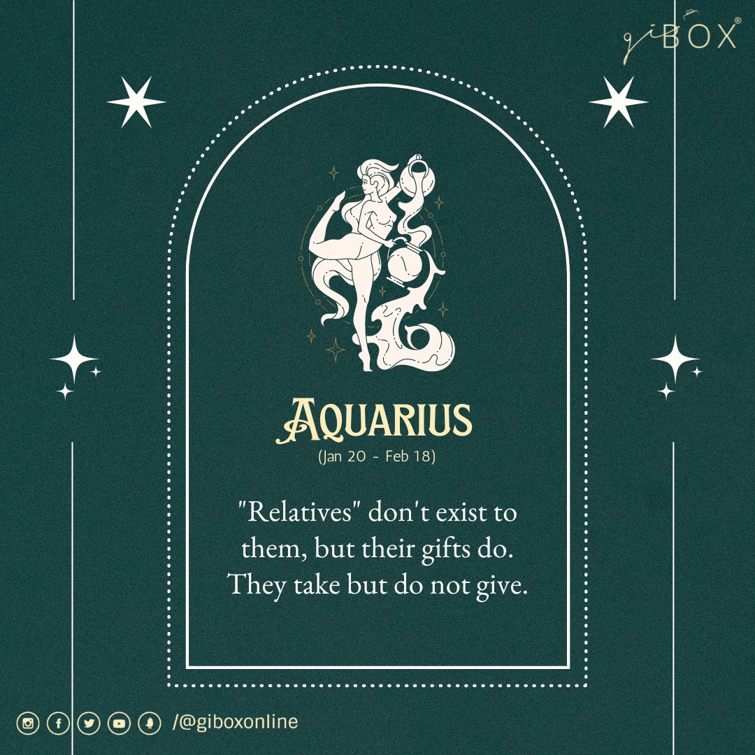 GiboxOnline's tweet photo. Tag an Aquarius friend in your life who relates to this.
https://t.co/ZHIN4PgCO6

#zodiacsigns #zodiac #zodiacfun #zodiacfunny #aquarius #zodiacfunfacts #funfacts #january #february #born #giboxonline #gifting #solution #meaningful #antique #products #giftideas #giftrange https://t.co/1Pjb9oyLdt