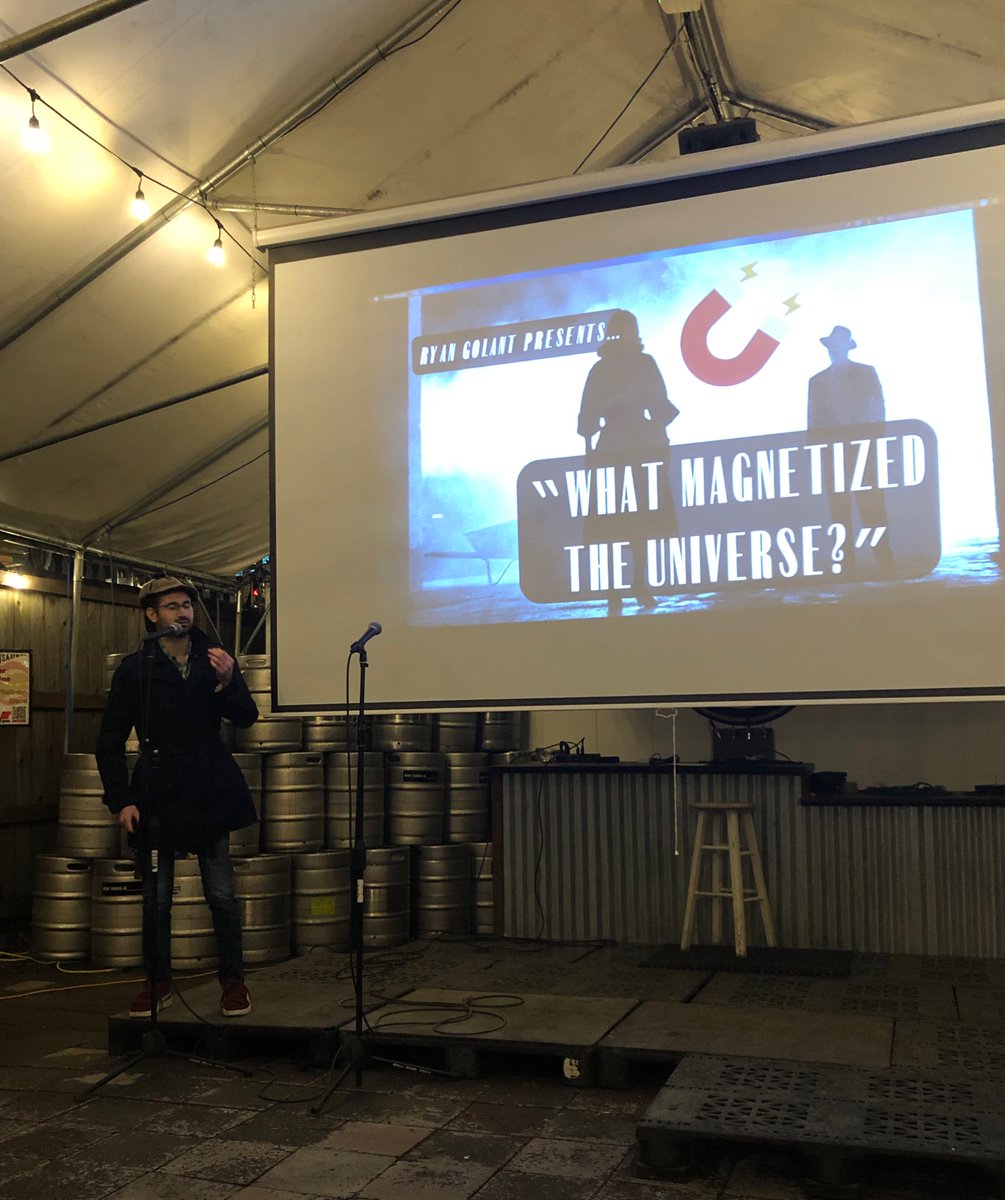 special 3rd speaker for AAS week Ryan Golant is solving the mystery of magnetic fields #AstroOnTap