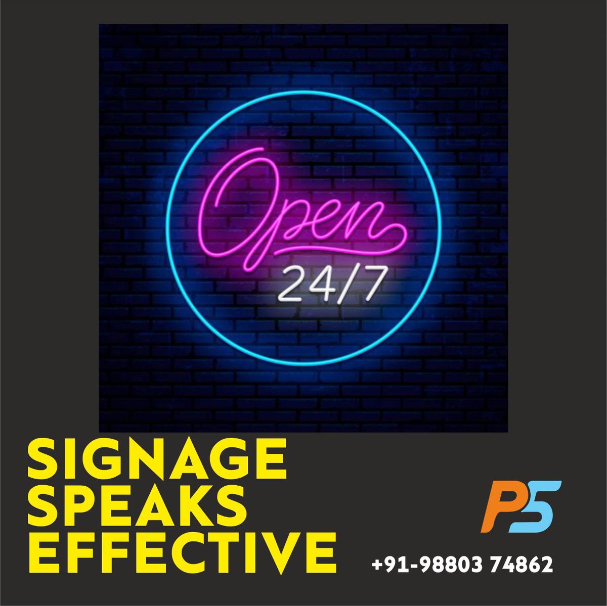 p5adstop's tweet photo. Your Brand is Better represented by the 
signage, a proper signboard can uplift 
your brand &amp; the improper one would ....
for hassle free Signage solutions you
can bank on P5 India

People say  ‘‘WE ARE RELIABLE’’

#p5india  #branding #signboards #ledboard #neon #hotel
#brand https://t.co/QhFtyIepq9