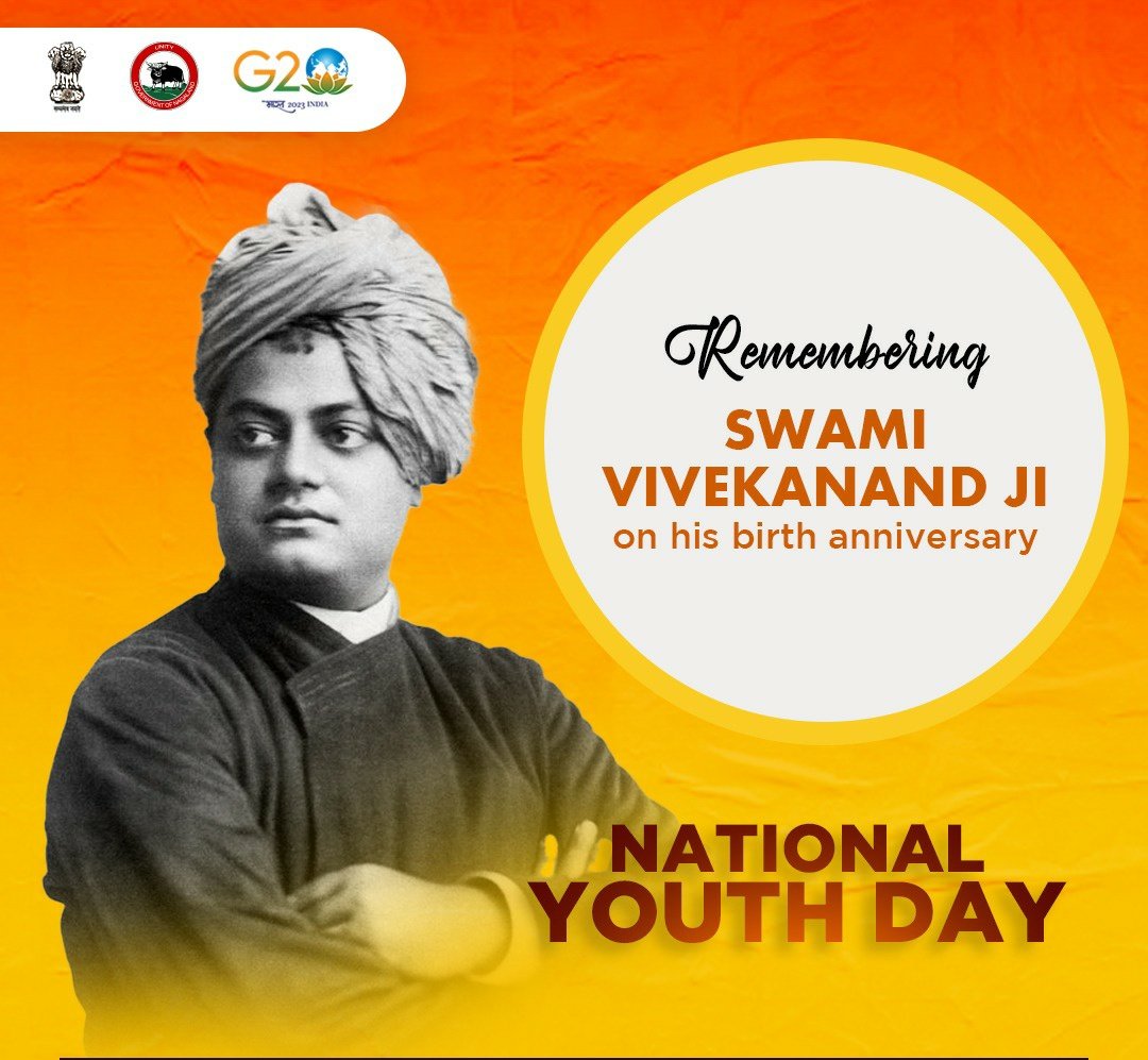 Vrajpurohitchr's tweet photo. I bow to revolutionary monk who changed the face of Sanatana Dharma on #SwamiVivekanandaJayanti .

#SwamiVivekananda exalted the divine knowledge of Dharma and revived its spiritual heritage.

He personified the best of India's cultural ethos. His ideals continue to inspire us. https://t.co/hqUgw5BemX