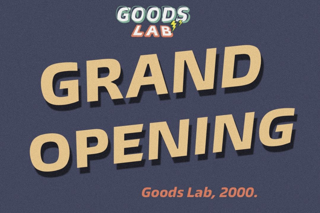 GoodsLabs's tweet photo. ㅤㅤ

ㅤㅤGoods Lab: GRAND OPENING

ㅤㅤ https://t.co/vYjVQIFdkG