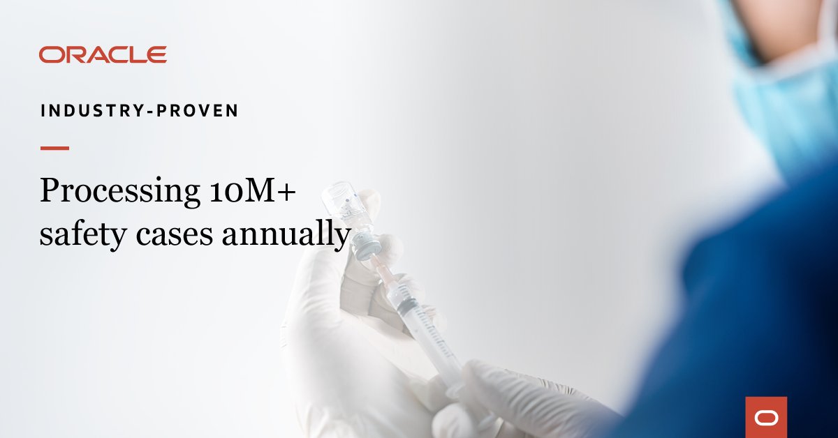 raviyrk16's tweet image. Medicinal #ProductSafety teams are under pressure to control caseloads, new types of #SignalDetection data, and changing regulations. New efficiencies must be gained without sacrificing quality, security, or #DataPrivacy. Learn more from @OracleHealthSci: social.ora.cl/60163puV8