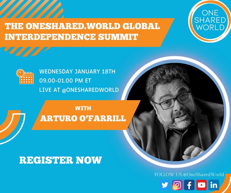 OneSharedWorld's tweet photo. #RiseOrFallTogether: Intergenerational Collaboration for an Interdependent World is next week!
Join Arturo O'Farrill and some of the world’s foremost doers and thinkers come together virtually to find answers and take actions. Registration is free!
#onesharedworld #jazzmusic https://t.co/x859mPgaeo