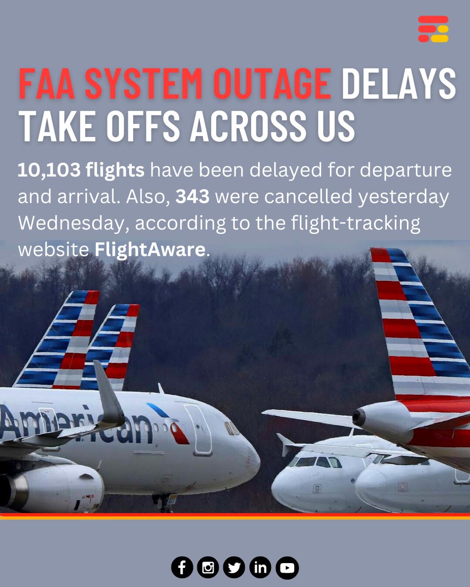 feedmileapp's tweet photo. The FAA attempted to reboot the NOTAM system early Wednesday morning, preliminary work has traced the outage to a damaged database file.
#feedmile #feedmileshorts #usflights #usa #americalairlines #america #america #airtravel #travel #flying #flight #faasystem https://t.co/8iSzMluTpy
