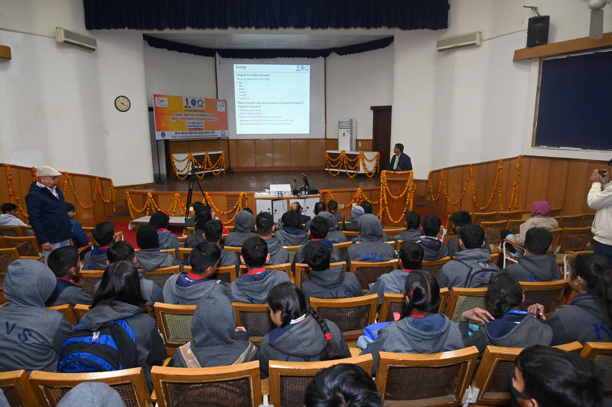 CSIR_CBRI's tweet photo. Event No. 13: 'Jigyasa - School Students and Scientist Interaction' was held yesterday at Roorkee under #CSIR_OneWeekOneLab program. More than 100 students participated in the event and interacted with the scientists.
@DrJitendraSingh
@PMOIndia
@DrNKalaiselvi 
@ramancharla https://t.co/sNzXkvdH1e