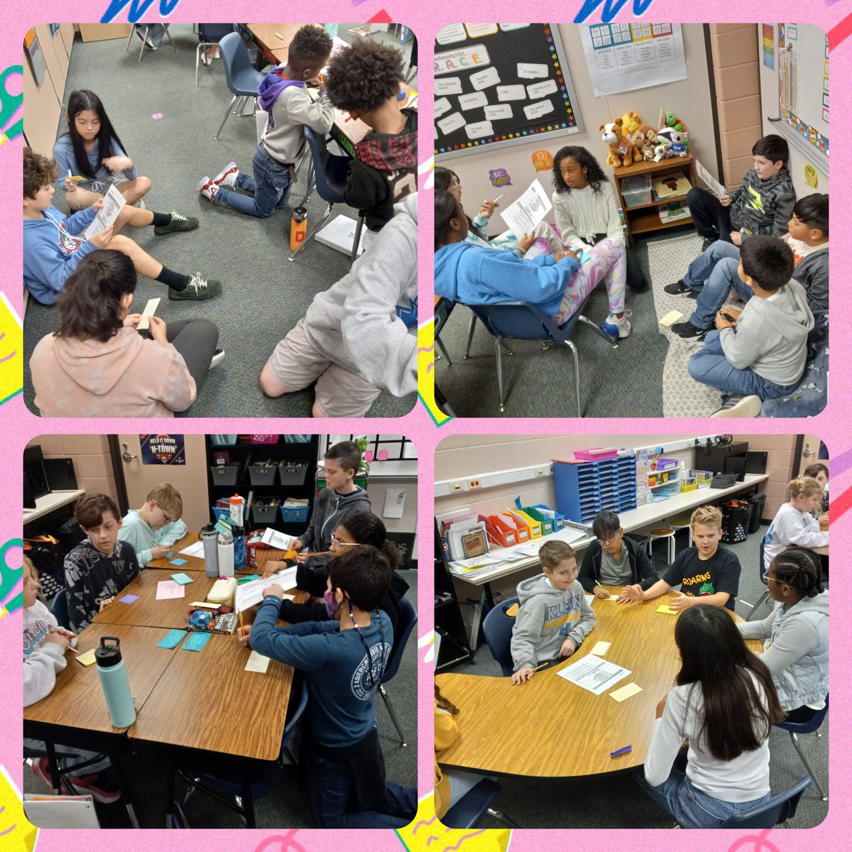 Another successful strategy for my 5th graders. They reviewed the ECR rubric and worked together using the jigsaw strategy. #promise2purpose 
@KuehnleKISD @KleinISD