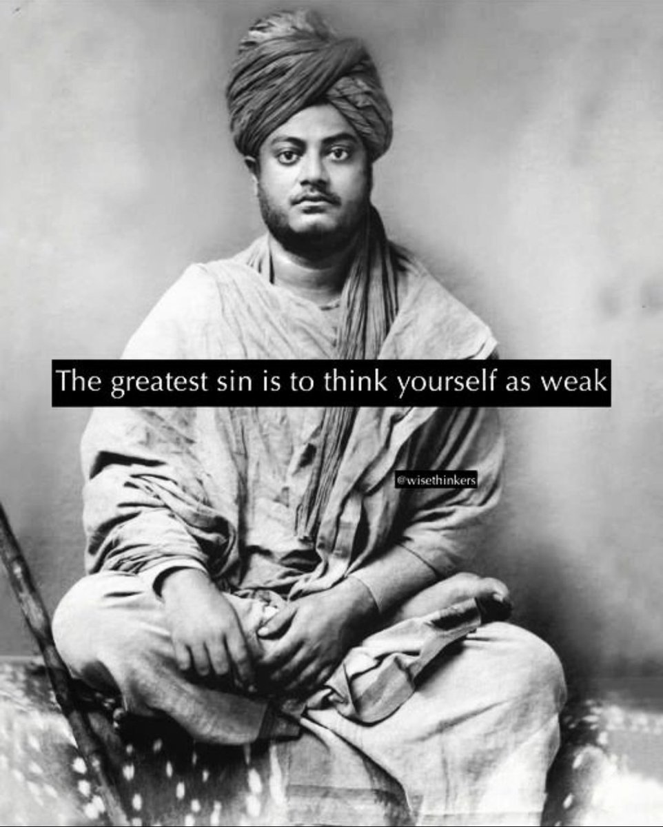 The toil to discover ourselves is worth everything otherwise we tend to give way to weakness. The biggest strength a human can have is the strength of self awareness. 

#NationalYouthDay 
#SwamiVivekanand