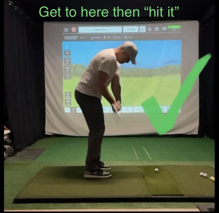 HouseOfDivots's tweet photo. @JaysonNickol Get to here and then “hit it”. My feel was an entirely different spot in the swing where I needed to apply the acceleration https://t.co/dCIHtwIQrz