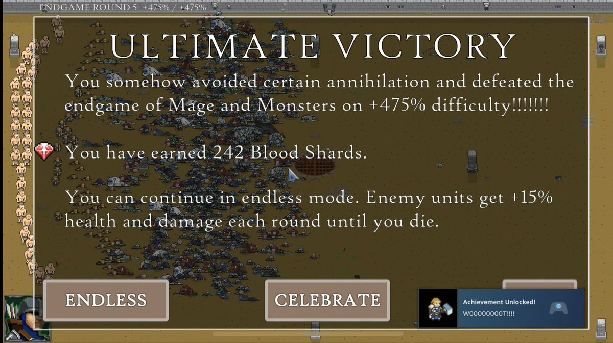Took a lot of strategy fine tuning and a little bit of luck, but there we go - 475% difficulty beaten
<a href="/slahserdota/">Lasse</a>