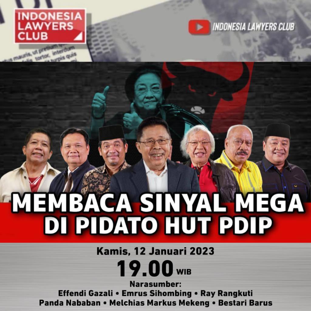 MEMBACA SINYAL MEGA DI PIDATO HUT PDIP // TAYANG JAM 7 MALAM INI! SUBSCRIBE YOUTUBE 👉 youtube.com/c/IndonesiaLaw… (INDONESIA LAWYERS CLUB)