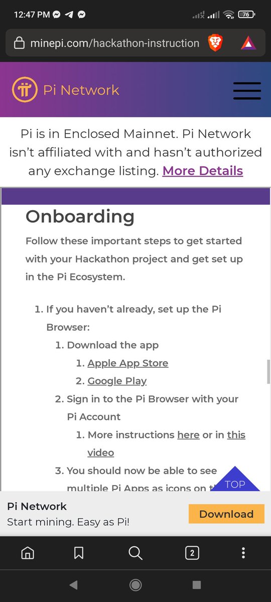 Tokenized99's tweet photo. New Pi app Homescreen update: Instructions on how to join the Pi Hackathon. $15 000 for the Overall winner and 100 Pi for eligible participants. RETWEET ❤️ @IvanGan29608955 @ShibuKGeorge09 @STFoo3 @PiUSA16 @BlackBlade2020  @jamila_go @Crypto__Diva @Bitboy_Crypto #PiNetwork https://t.co/qnfncrLCGt