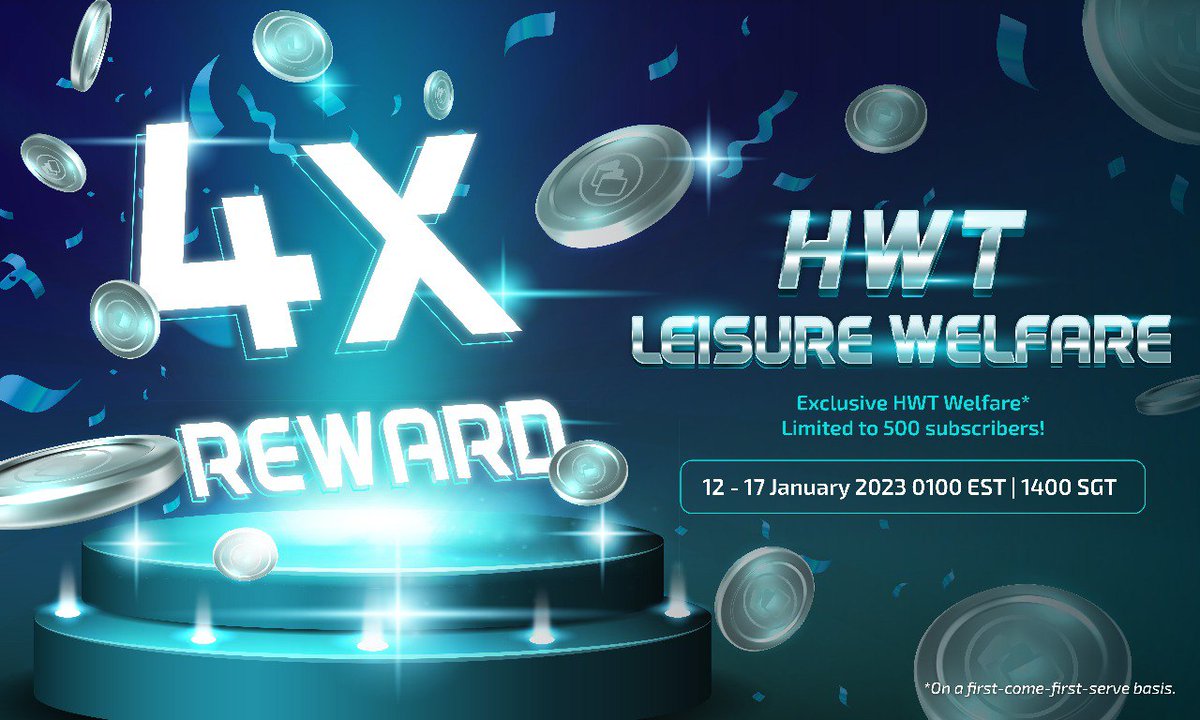 🎊HyperWallet Token Welfare is now LIVE🎉

Own your🚨HWT Leisure Welfare🚨 for the most attractive reward!

⏱️Limited to FIRST 500 subscribers only!⏰

➡️ h5.hypernation.io/field ⬅️
#hypernation #metaverse #defi #dao #blockchain #gamefi #crypto #nft #eth #btc #hwt #hnt