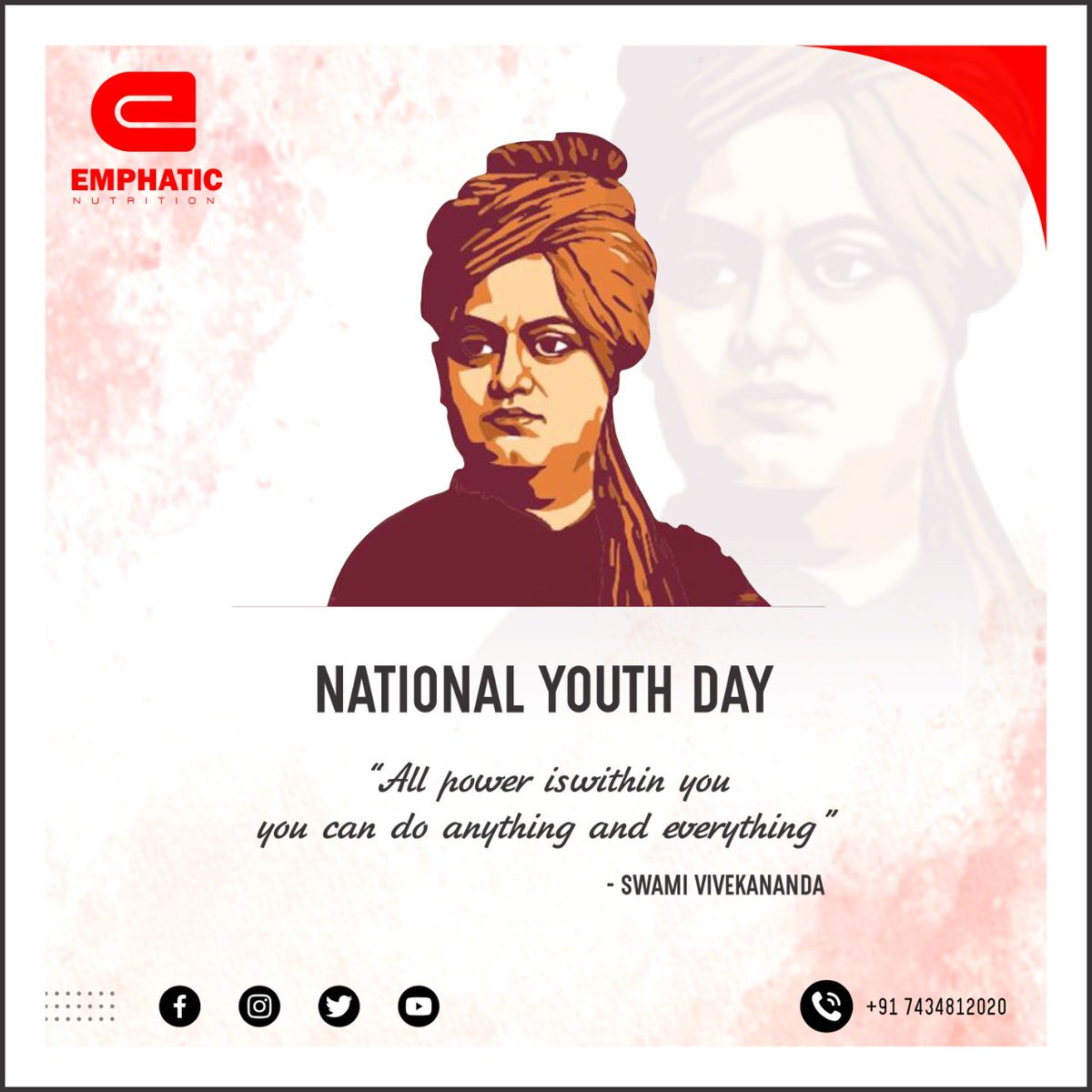 endurablepharma's tweet photo. Humble tributes to #SwamiVivekananda on his birth anniversary, celebrated as #NationalYouthDay. https://t.co/T9xmlM2Rgu