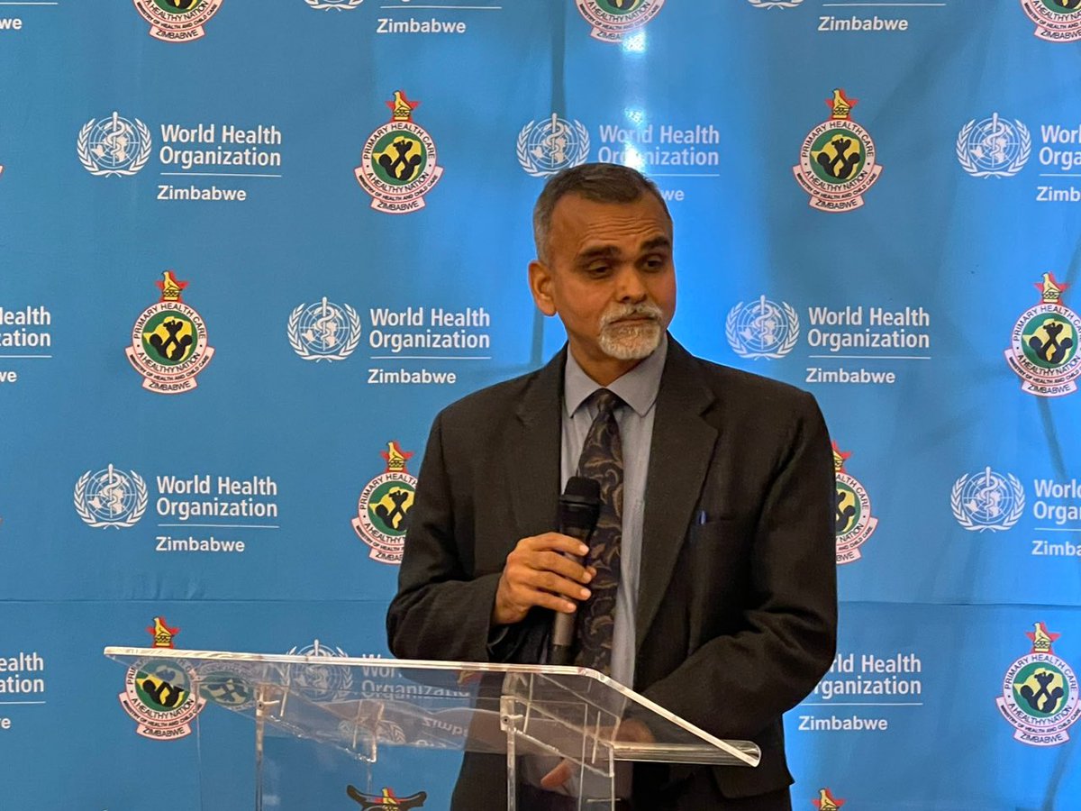 WHO_Zimbabwe's tweet photo. "The conference provides an opportunity for public health practitioners, researchers &amp; policy makers to deliberate on lessons learnt from COVID-19 Pandemic, identifying interventions  to inform future NCD interventions," says @WNCDF President Professor @JSThakur_PGI https://t.co/YfBnmLe9kX