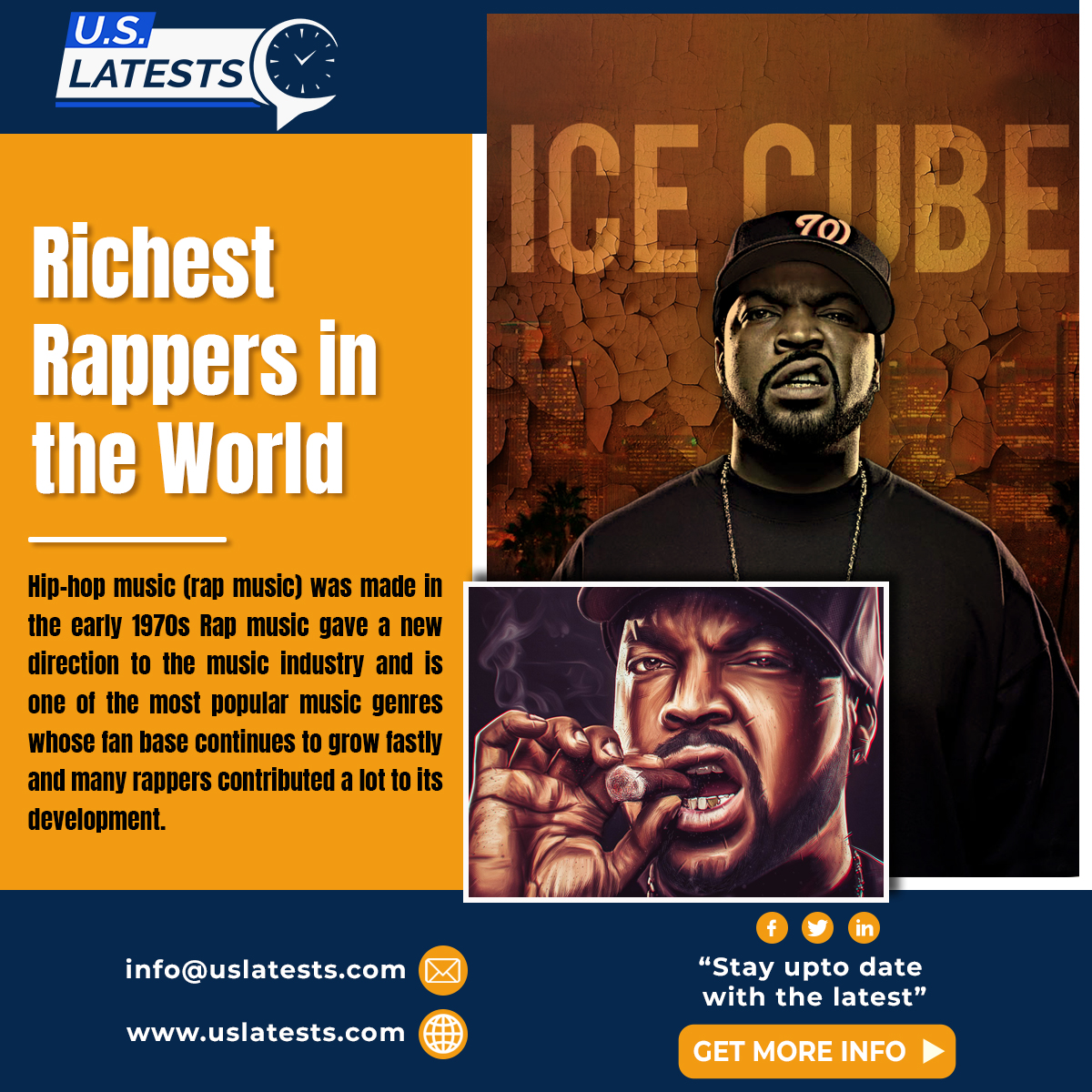 Richest Rappers in the World. 
uslatests.com/10-richest-rap…

#richest #richestperson #Richest #richestman #rapper #rappers #rapperlife #rappersofinstagram