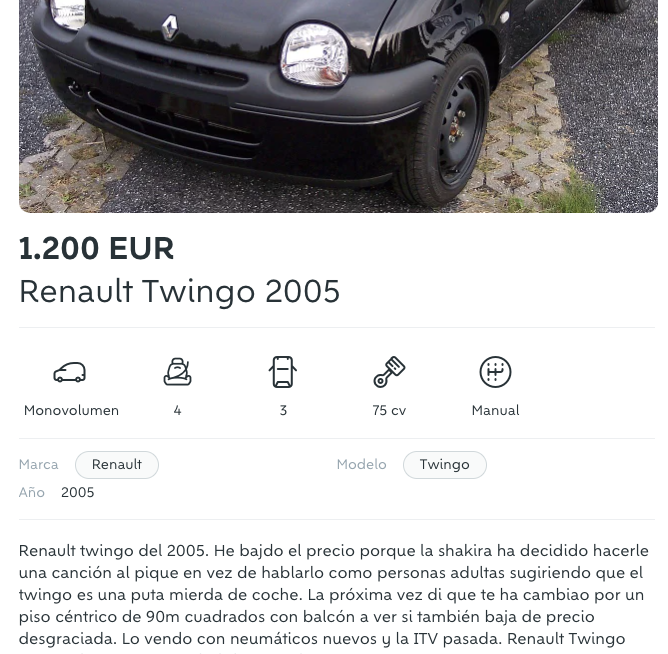 AmargenetOr's tweet photo. vendo renault twingo https://t.co/nXAvtxe7t8