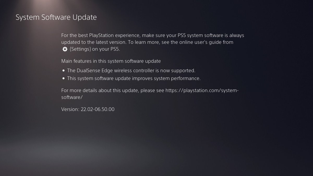 TubeStationGame's tweet photo. New PlayStation 5 firmware available to download
Dual Sense Edge buy: https://t.co/McTH6Jhvyk
Focused on #DualSenseEdge mainly & system performance.
#PS5 #ps5india #PS5Share #PS5入荷 #PS5販売 #PlayStation5 #softwareupate
@GooseDynamite @illegaldesi @suviter @VinayakSoni07 https://t.co/mjqbjZ9pq3