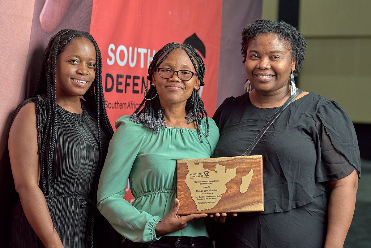munyatsunga's tweet photo. Abahlali baseMjondolo @Khenana_Branch received the @SAHRDNetwork HRD of the Year Award for their commitment to equality. Abahlali is a mass democratic, grassroots social movement of shack dwellers &amp;the poor in South Africa. eKhenana has unfortunately faced increasing repression https://t.co/wrLJwfRgdS