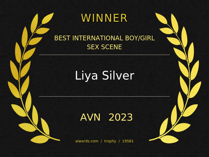 aiwards's tweet photo. 2023th #AVNAwards Best International Boy/Girl Sex Scene went to @liyasilver https://t.co/Dm3g9z6wav