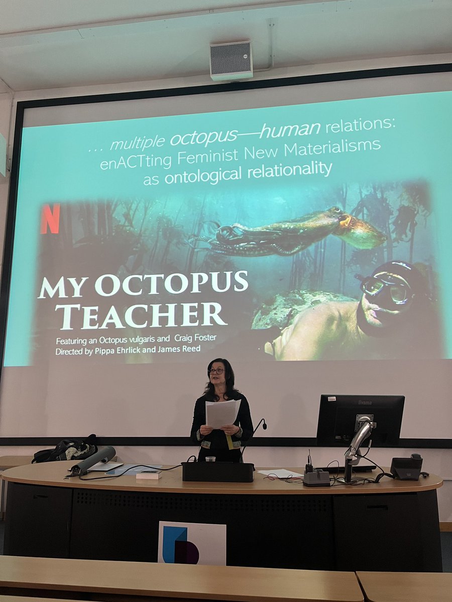 JayneOsgood's tweet photo. Incredible keynote at #ECQI2023 by Prof Hillevei Lenz Taguchi #feministnewmaterialism #enactmantsofinquiry https://t.co/S95xwRbISz