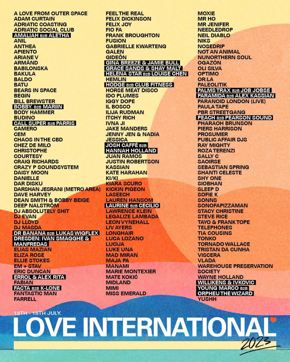 LoveIntFestival's tweet image. Announcing the full lineup for the 6th ed' of Love International. Bringing together new names &amp;amp; familiar faces, along with a series of unique B2B’s. 

Just 6 months to go til we return to the Adriatic and tickets are moving faster than previous years. 

ra.co/events/1597234
