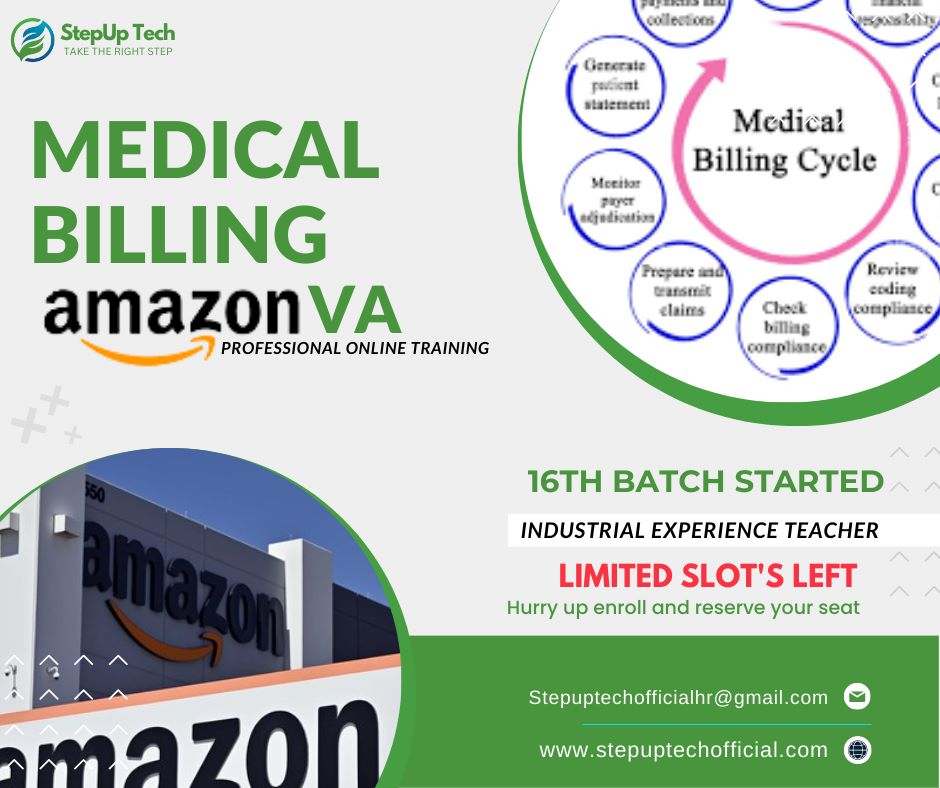 stepuplearning_'s tweet photo. #Amazon #medicalbilling
Amazon and Medical billing
in a training program delivered by expert trainers,
The training are going on
Some seats are available if you interested
Don't miss this chance to
Join this best and must earning ways.
#stepuptech
#amazonclass #Ecommerce https://t.co/C3PKauawxz