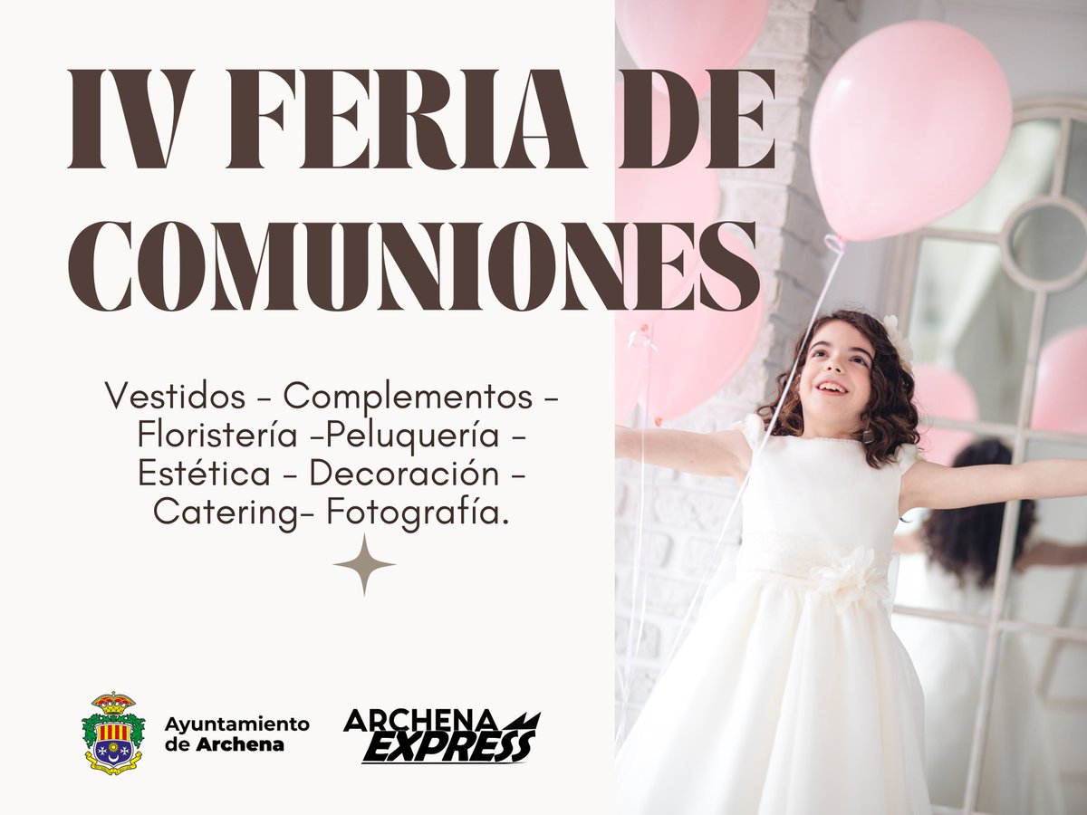 AytoArchena's tweet photo. 📢𝐈𝐕 𝐅𝐞𝐫𝐢𝐚 𝐝𝐞 𝐂𝐨𝐦𝐮𝐧𝐢𝐨𝐧𝐞𝐬 de #Archena.
🗓️ Próximo sábado 14 y domingo 15 de enero de 2023
📌 Avda. Daniel Ayala (edificio Cano-Medina)
⌚️ De 10 a 19 horas.

‼️Anótalo en tu agenda‼️ https://t.co/rRJB8xxC1J