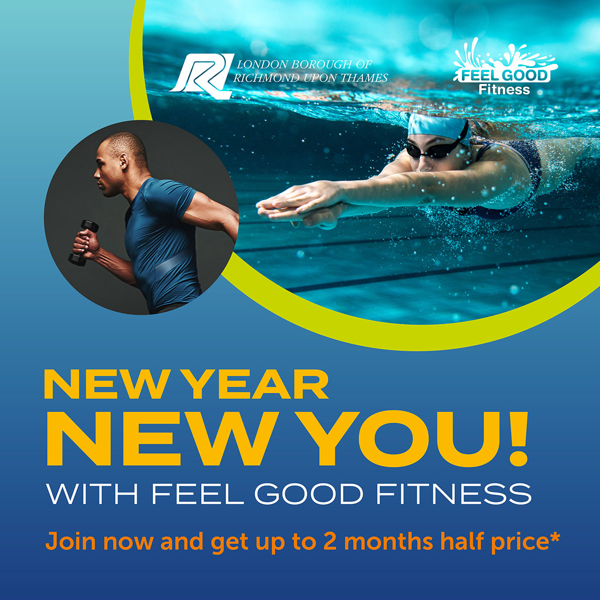 Join Feel Good Fitness today and get up to 2 months half price!  
T&amp;C's apply. Click on the link below or call us on 020 3772 2999 for more information. 
ow.ly/z4pH50MoJgS