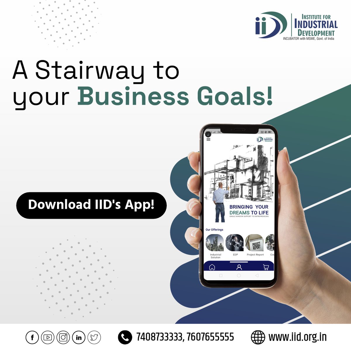 IIDIncubator's tweet photo. One app to solve all your Industrial queries. Explore the benefits of the Industrial platform within one app.
Download the app-
For Android: https://t.co/U3LRDIOAk1
For iOS: https://t.co/HluxMa48Hp
.
.
.
.
.
.
.
#DownloadAppNow #Entrepreneurs #Business #IIDForEntrepreneur https://t.co/Eh1gcciHaX