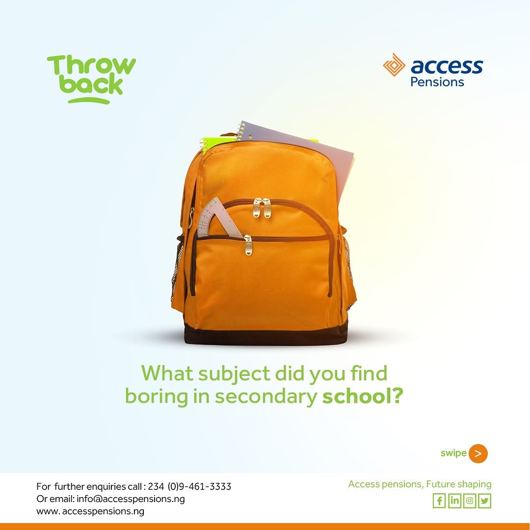 access_arm's tweet photo. We’re sure we’re not the only ones that disliked certain subjects in secondary school.

What subject did you find boring?

#accesspensions  #futureshaping  #pensions https://t.co/iKjnVDGhJ5