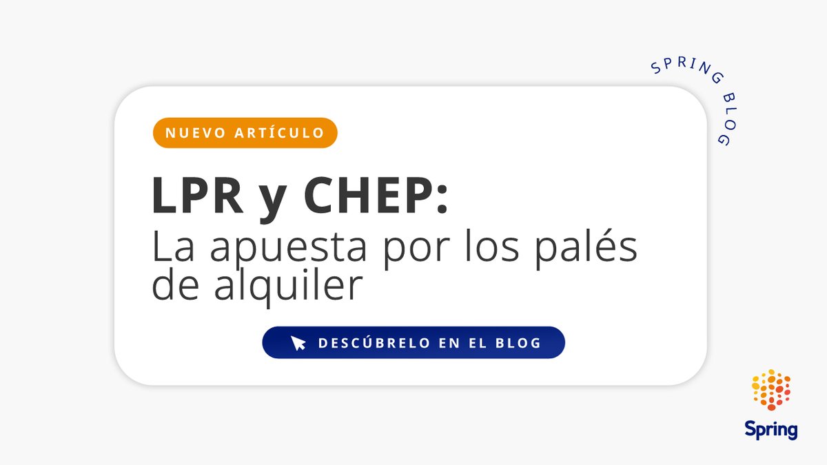 Spring_GDS_ES's tweet photo. [#SpringBlog] ¿Conoces el pooling? Se podría resumir como un sistema de alquiler de palés muy beneficioso para cualquier empresa, en términos de coste y sostenibilidad.

Aprende más sobre este sistema en nuestro blog ⏬
https://t.co/XuTmaLioqi

#SpringGDS #Logística #ecommerce https://t.co/lU7L7HTW16