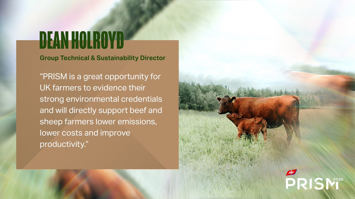 abpukagri's tweet photo. Over the next 3 years of our exciting journey, we want to bring our suppliers on board and to increase the number of #PRISM2030 farmers across all corners of the UK.  If you supply ABP and would like to take part in our project, email: info.uk@abpbeef.com 
https://t.co/C1yijqHx5E https://t.co/FFwqFeSZml