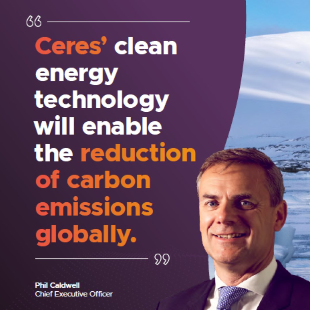 CeresPower's tweet image. As we step into 2023, @CeresPower continues its #commitment to enabling #cleanenergy for a #netzero world and our aim is to ensure our #sustainability #strategy keeps pace with this ambition. 

Phil Caldwell, CEO at Ceres, has this to say:
ow.ly/eHF550M2XOY