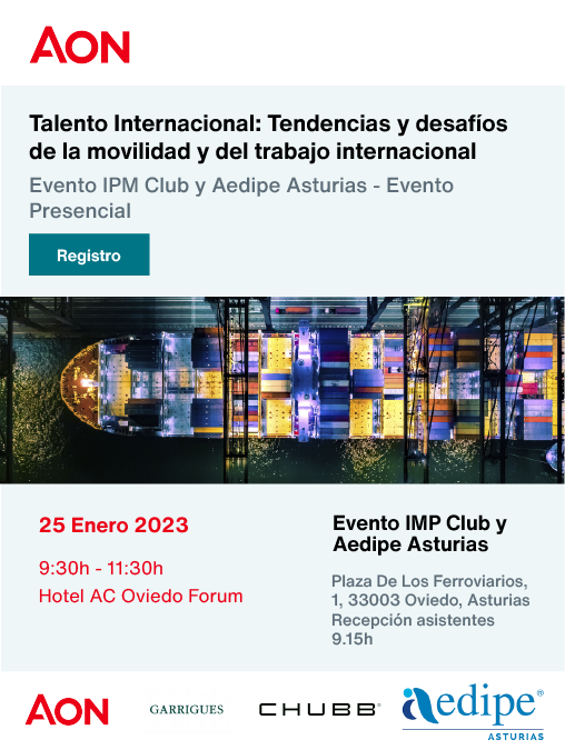 AedipeAsturias's tweet photo. Desde el IPM Club de Aon, Garrigues y Chubb y en colaboración con AEDIPE Asturias te invitamos al próximo encuentro que celebraremos en Oviedo
Programa de la Jornada e Inscripciones: https://t.co/Jp8N2Vaj3h
#Aedipe #AedipeAsturias #RecursosHumanos #Talentointernacional https://t.co/IQTpNG1iuJ