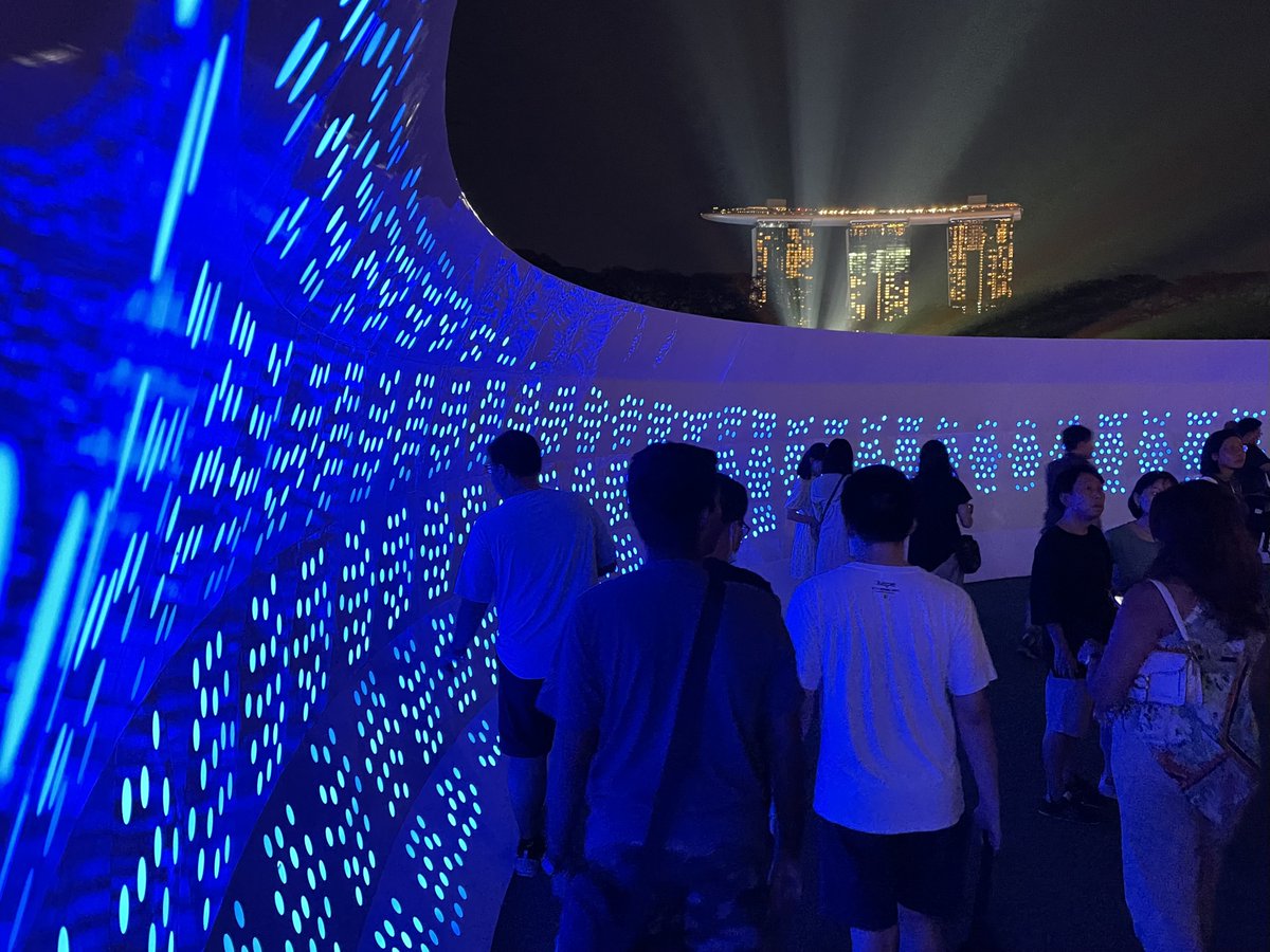 Pics of the #LightToNightSG Festival in the Civic District.