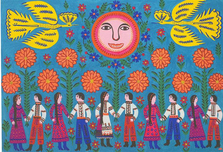 ukr_arthistory's tweet photo. Today is the birthday of great 🇺🇦 artist Maria Prymachenko (1909-1997). She was born and lived in Bolotnya, Kyiv region. She is considered a 'primitive' artist but genuinely a modernist. She is my favorite artist, and here is a big thread about her 🧵

'Our army, our protectors' https://t.co/DjDWZzNdGb