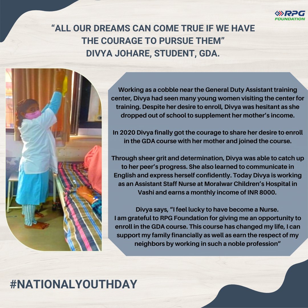 RpgFoundation's tweet photo. On #NationalYouthDay2023, lets us commemorate #SwamiVivekanandaJayanti  Vivekananda who was a firm believer in the power and potential of the youth.  Our Swayam Program reaffirms this belief by focusing on empowering youth with skills &amp; knowledge for them to become #selfrelaint https://t.co/YrlSHmFDH4