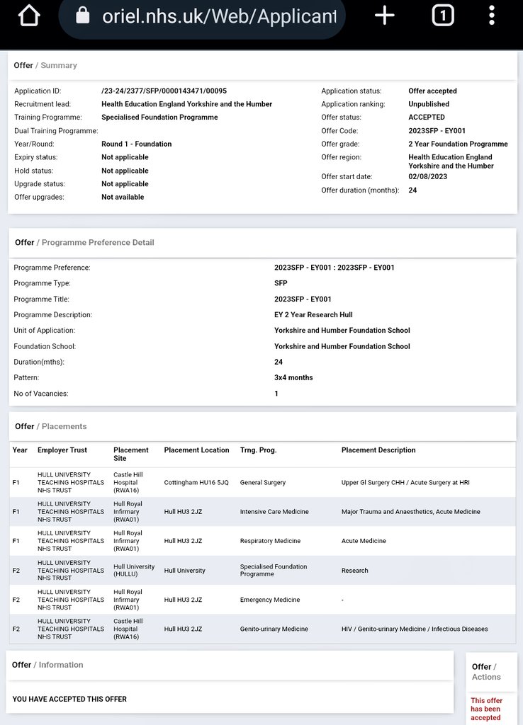 Accepted my SFP offer and I'll be an academic foundation doctor very soon! I will focus on research in emergency medicine especially in trauma, and hopefully I can undertake observerships with regional advanced care teams like @BasicsYas and @YorkshireAirAmb alongside my post!