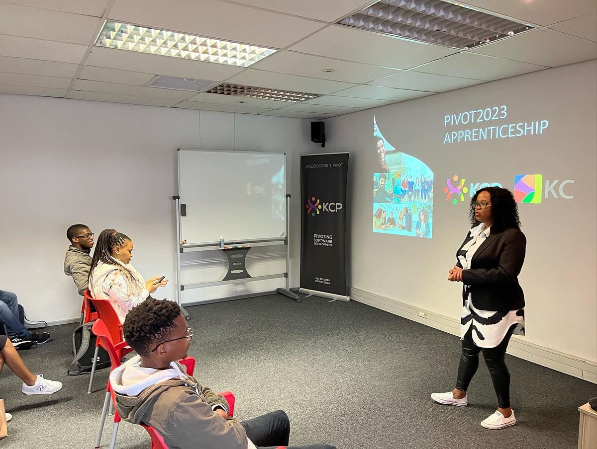 Kaleidocode's tweet photo. A lot has already happen in Pivot23’s first week! Induction sessions with Pebble, an Agile Bootcamp &amp; the start of the Testing Core Bootcamp. We can’t wait to see what the apprentices achieve this year. 🎉 https://t.co/9az6BU4mi2