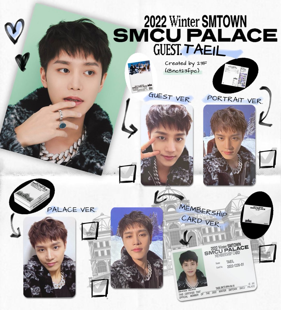2022 Winter SMTOWN SMCU PALACE PHOTOCARD TEMPLATE ❄️ #NCT127