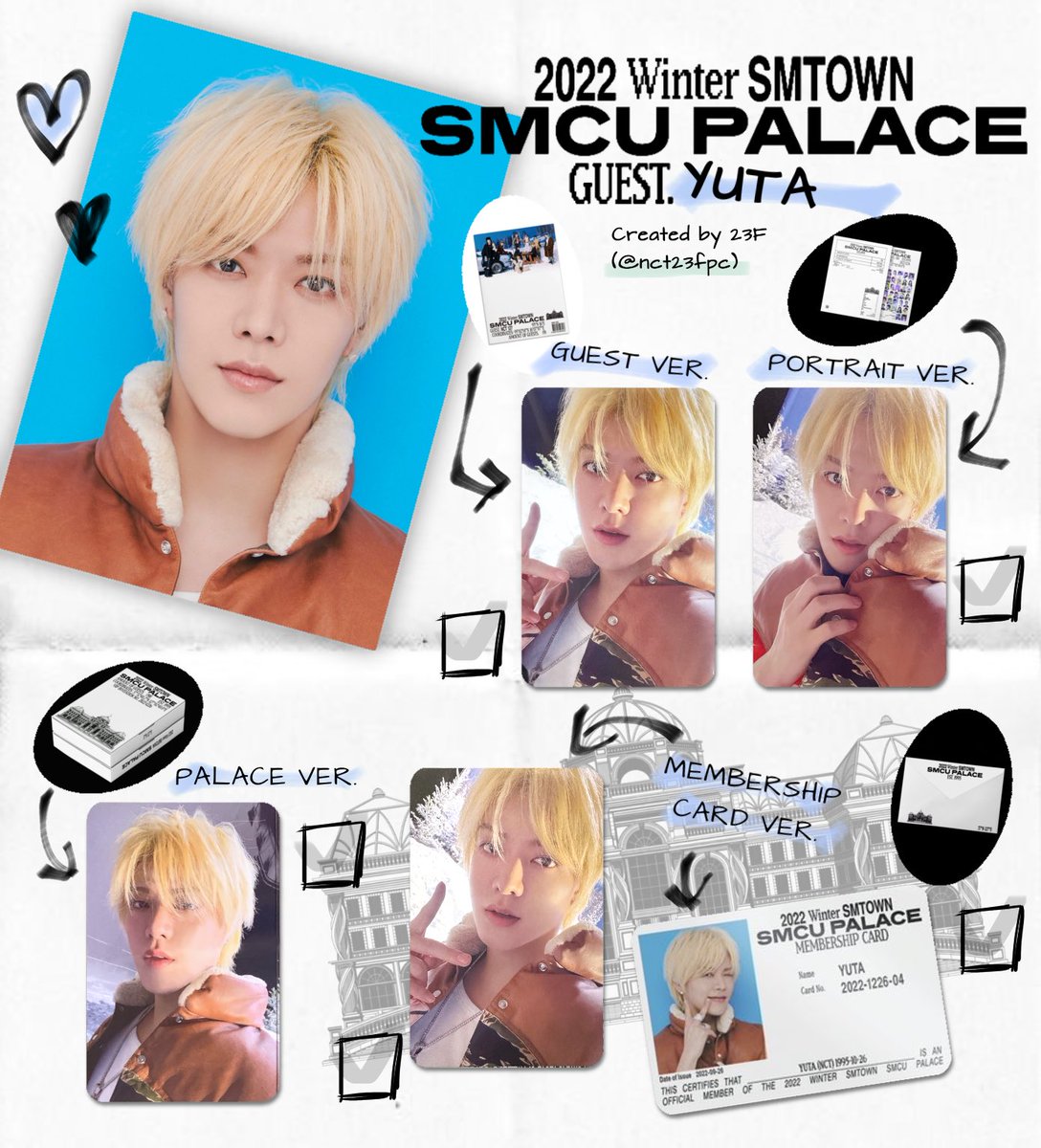 2022 Winter SMTOWN SMCU PALACE PHOTOCARD TEMPLATE ❄️ #NCT127