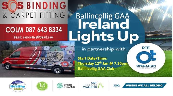 Starting Tonight! “Ireland Lights Up at Ballincollig GAA club”.   Please get there early (7:15) to register and avoid queues.     Looking forward seeing you there! 🇳🇬