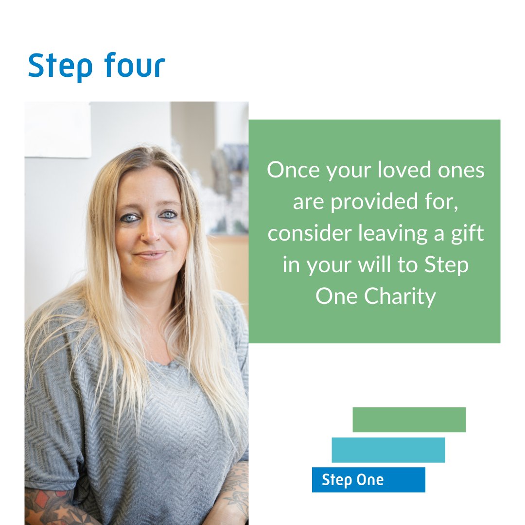steponecharity's tweet image. Have you heard about our Make a Will Week? ✍️

During the week 23rd - 27th January 2023, our partner solicitors have agreed to waive their will-writing fee in return for a suggested minimum donation to Step One Charity.
Find out more and book today ➡️ bit.ly/3h1KpkY
