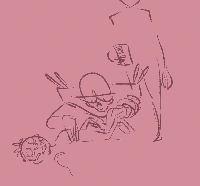 i forgot wanted to make a sequel to the ''dead loba's parents unboxing'' but i got tired and i didnt want to bother drawing a good corpse.thats ash behind rev 