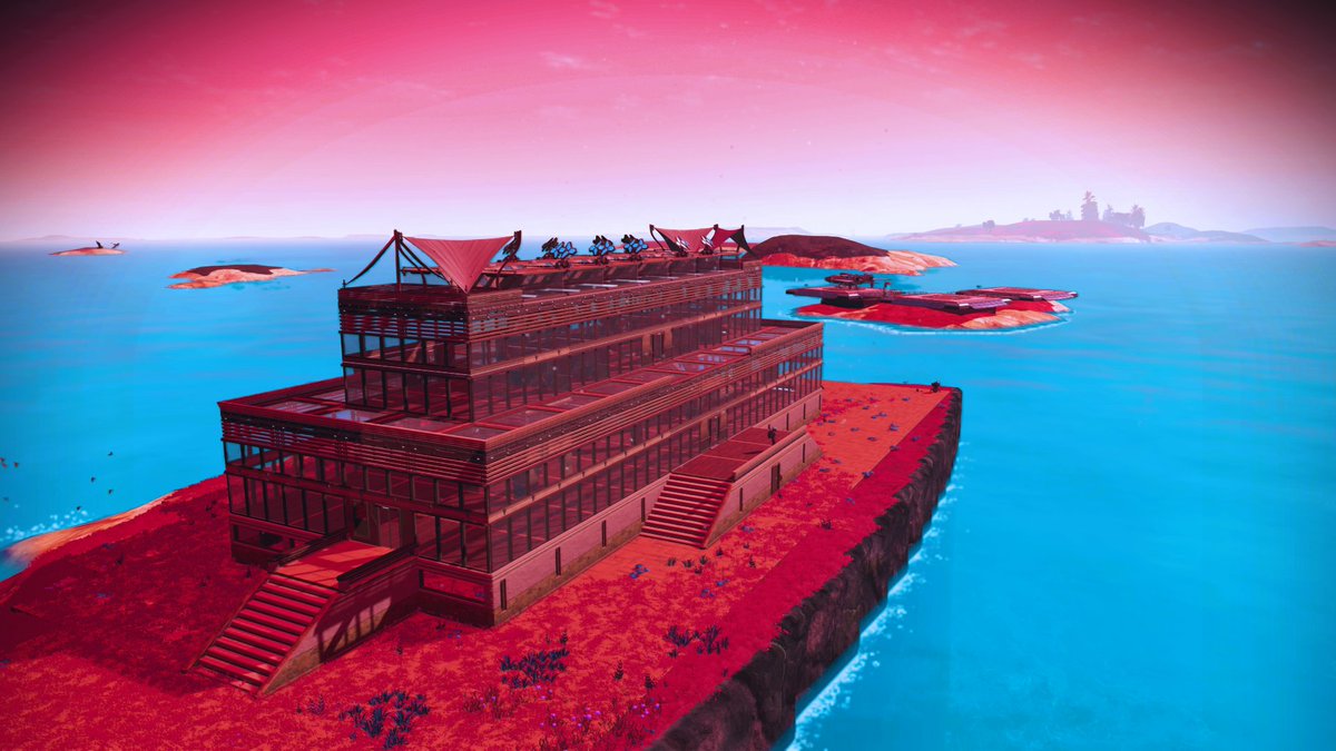 khuhkha's tweet photo. 'Khuhkha #10 Special Plaza Ujedinjenja' is coming along very nicely. This one getting the works! #NMSBaseBuilding #NoMansSky 👨🚀🙏 https://t.co/wdiSjF6UHJ