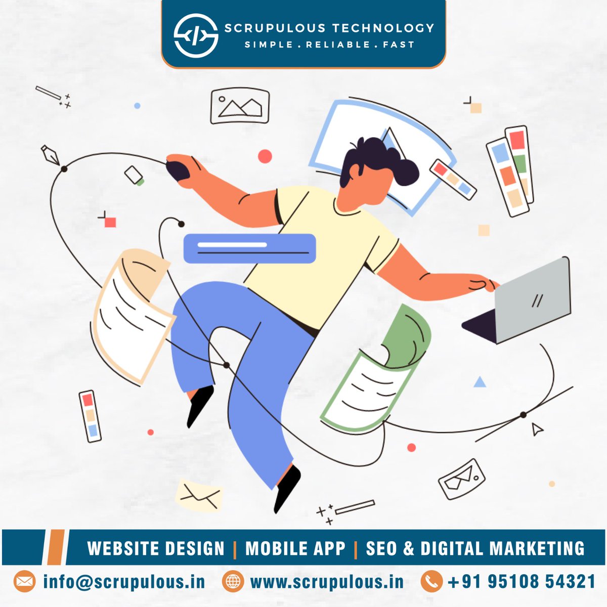 ScrupulousTech's tweet image. Transform your online presence with our expert website design services. 

📊 🚀 Connect Us For #WebsiteDesign  : bit.ly/3wWjRX6 

#WebDesignExpert #vadodara #india #gujarat