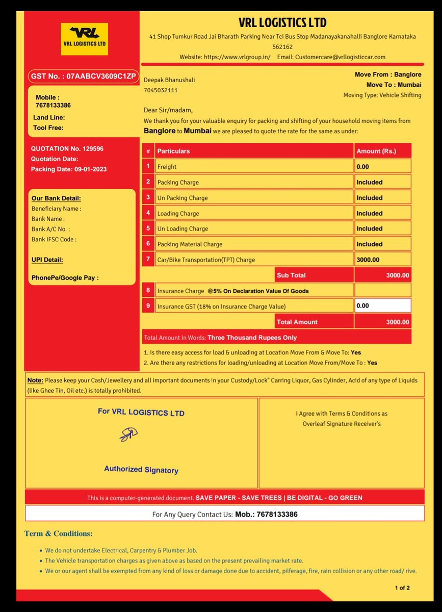 deepb103's tweet photo. @Abhishekjha640 @BlrCityPolice @VrlltdOfficial Hi, The Same fraud happened to me also on 9th January and yesterday got to know this is a fraud.@BlrCityPolice @CPBlr @VrlltdOfficial . Please help. https://t.co/Oc0Mi2uWE6