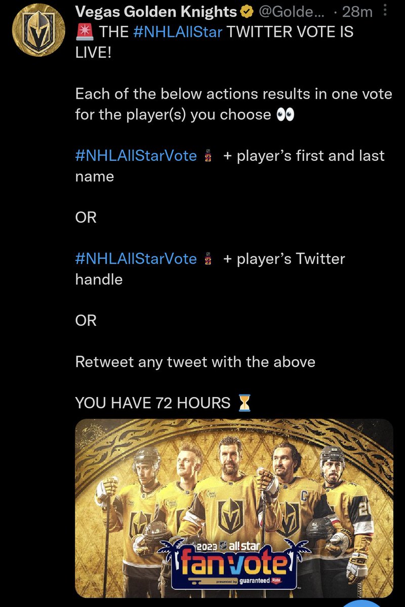 TheGildedJester's tweet photo. Not one team knows wtf they are supposed to be doing with the twitter voting.
Way to communicate, @NHL!
For safety...
"Paul Cotter #NHLAllStarVote Paul Cotter @paulcotter47 #PaulCotter"
DiD i dO tHaT RiGhT?
Who knows.
This definitely won't go wrong. https://t.co/dbHtVgZsDg